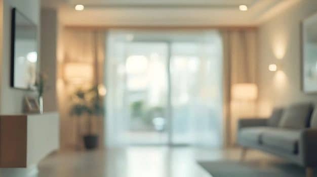 Modern interior workspace background