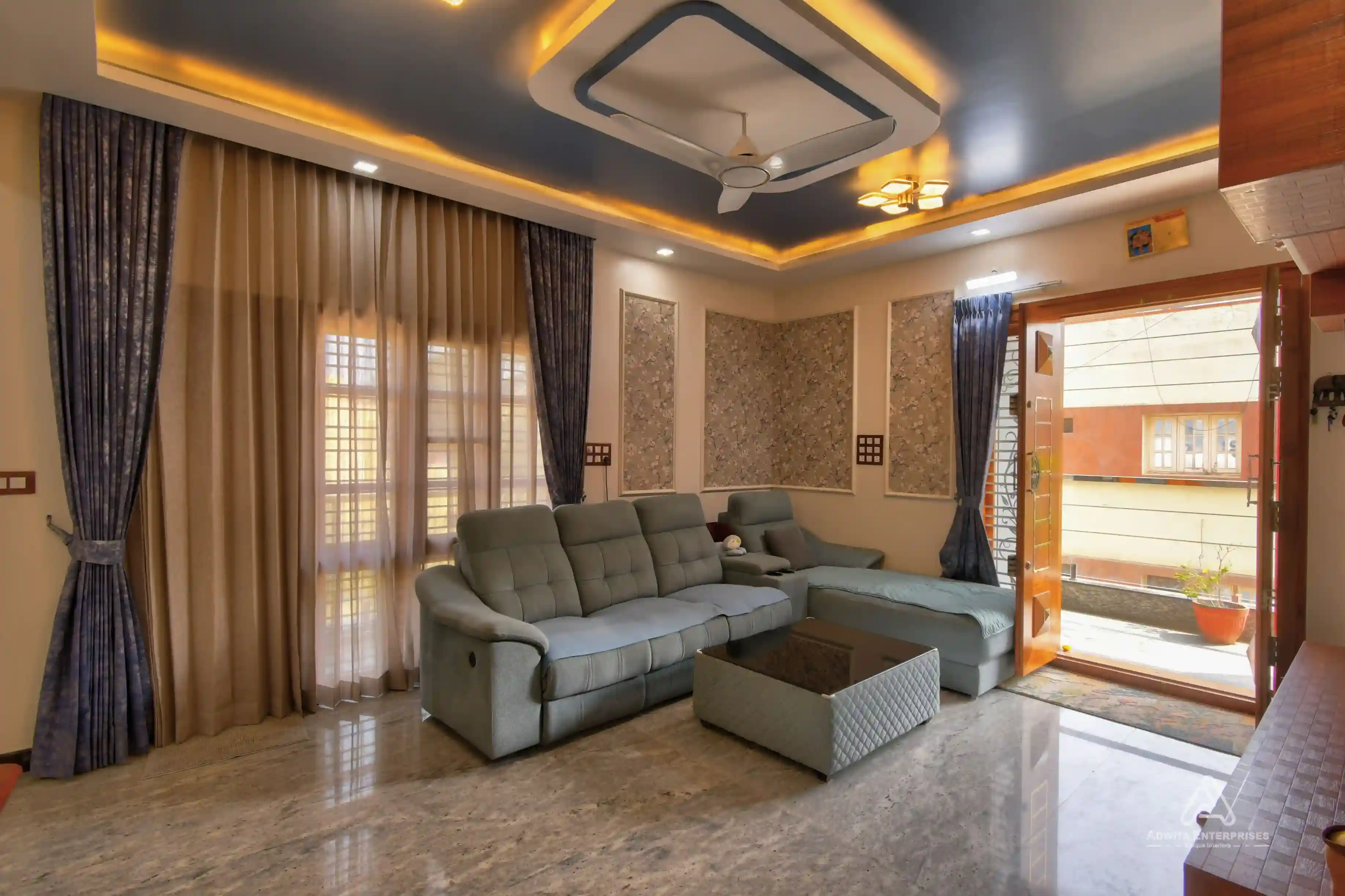 Spacious Living Room Setup