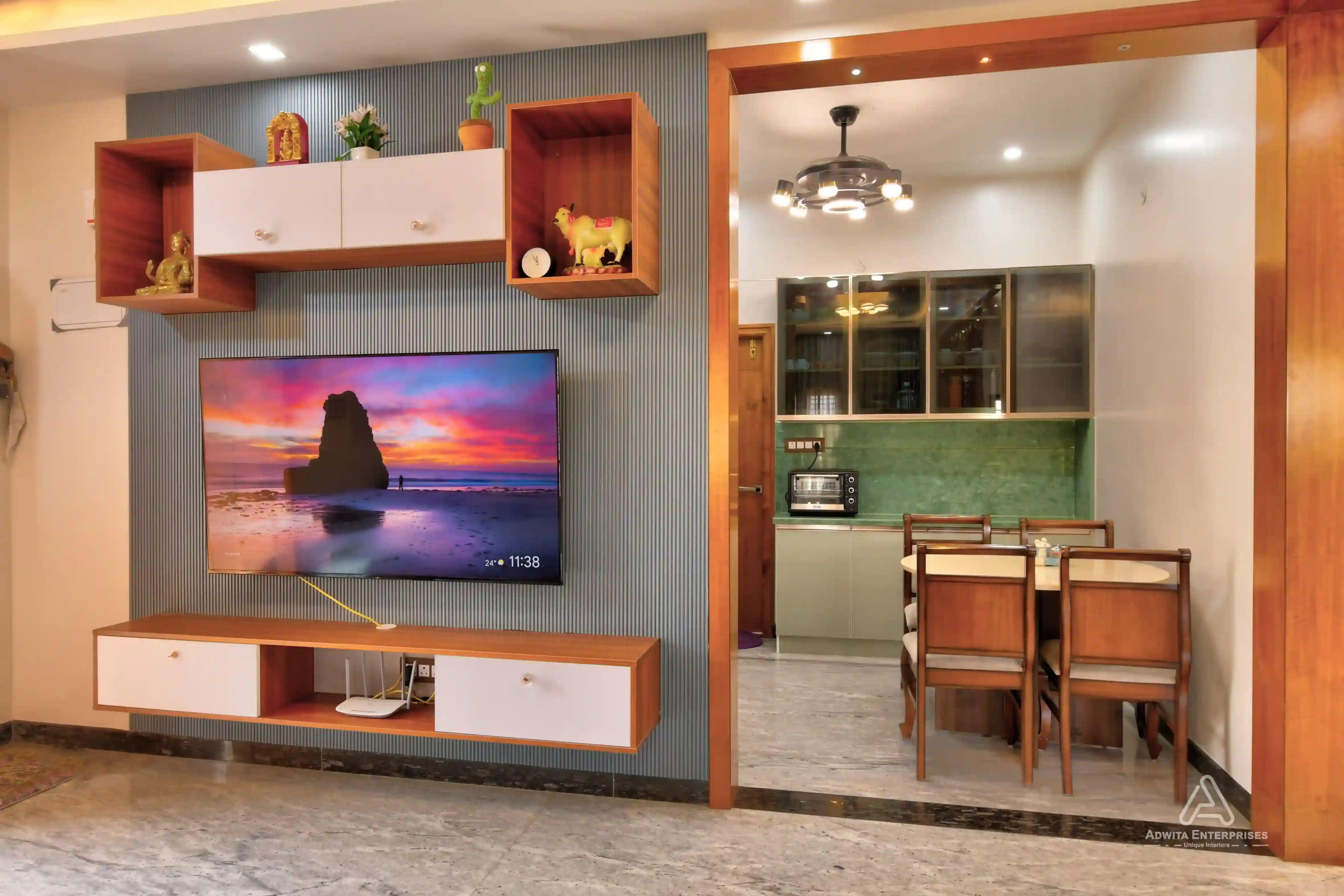 Spacious Living Room Setup